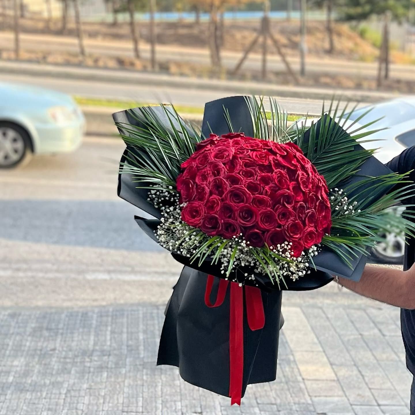 101 Kırımızı Gül  Buketi